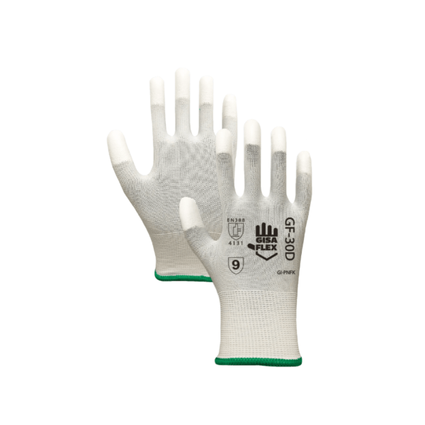 Guante de nylon recubierto de PU GF-30D Gisa
