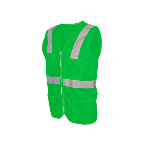 Chaleco verde de alta visibilidad T-M SR-1020VCR Jyrsa