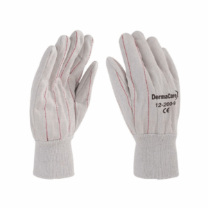 Guante De Lona Doble Palma Blanco 12-200 DermaCare