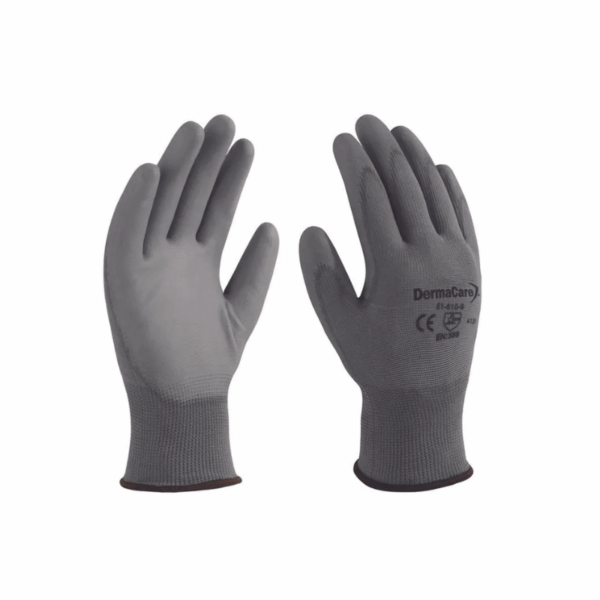 Guante Nylon Gris C/poliuretano 51-610 DermaCare