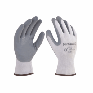 Guante nylon blanco c/nitrilo sólido 51-801 DermaCare