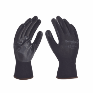 Guante de nylon negro c/nitrilo sólido 51-811 DermaCare