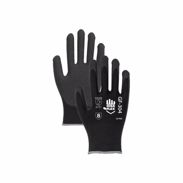 Guante de nylon recubrimiento de nitrilo GF-304 Gisa