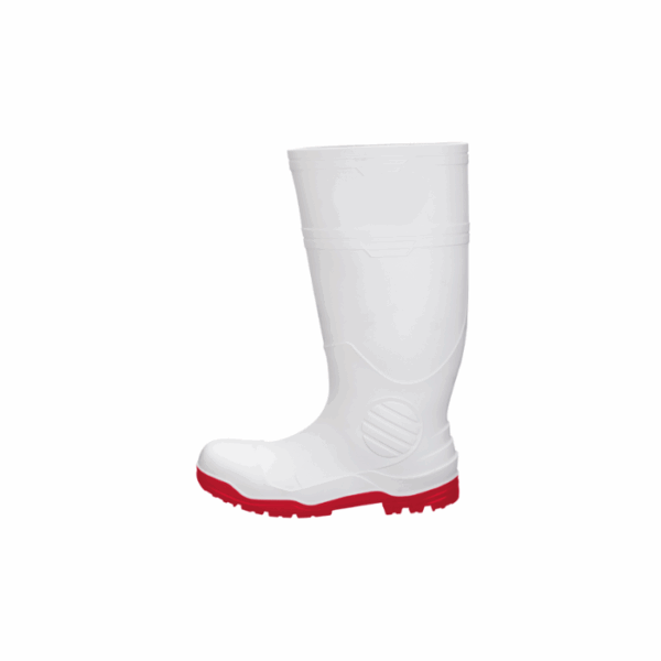 Bota Industrial con Casco Suela Nitrilo PRO5 DryPro Blanco/Rojo DP551 - Image 2