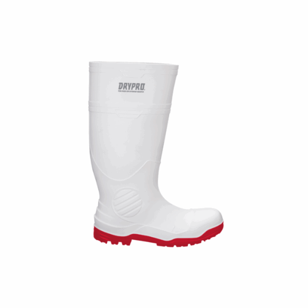Bota Industrial con Casco Suela Nitrilo PRO5 DryPro Blanco/Rojo DP551